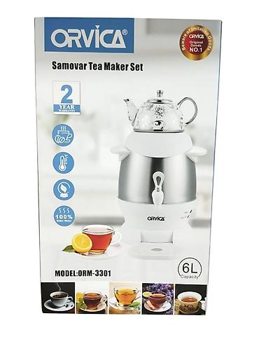 Все для дома и сада: Elektrikli Samovar Orvica 3301 - 2200W - 5L - Ağ/Qara - 79.99AZN — 2