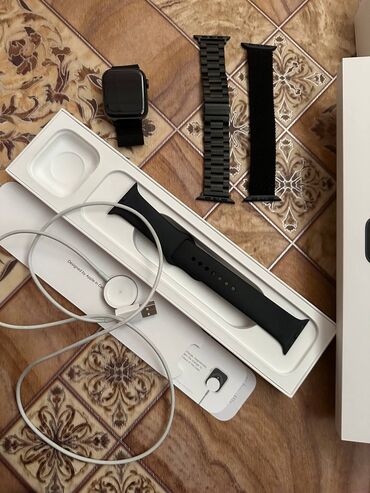 Apple Watch: Apple watch series 6 44mm стальная версия состояние как новый ни — 10