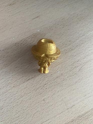 Искусство и коллекционирование: Фигурка луффи золотой из киндер джой — 3