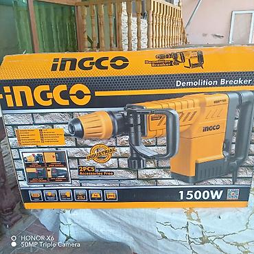 ucluq: INGCO Demolition Breaker 1500W Xüsusiyyətlər: - Güc: 1500W - Zərbə — 2