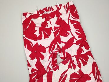 spodnie cyfrowa flora: Material trousers for women, size XL