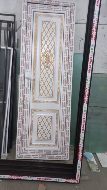 Plastik qapılar: Yeni Plastik qapı Zamok və çərçivə ilə, Zəmanətli, Pulsuz quraşdırma, Pulsuz çatdırılma, Rayonlara çatdırılma, Ödənişli çatdırılma — 36