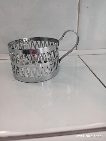 suse qebulu: Paslanmayan poladdan çay/coffee stəkanaltı dəsti (6 ədəd) - Material — 1