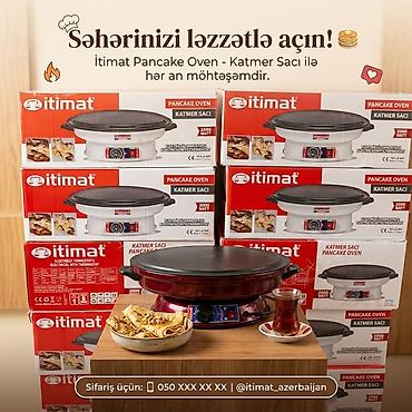 intel core i7 3770k: İtimat Pancake Oven – Katmer Sacı - 2000–2800 W güc (modellərə görə) — 1
