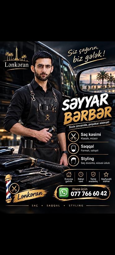 masaj xidmeti 2018: ✂️💈 SƏYYAR BƏRBƏR — LƏNKƏRAN 💈✂️ Artıq bərbərə getməyə ehtiyac yoxdur! — 1