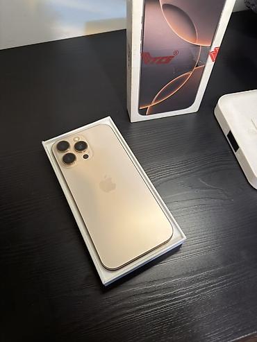 bluetooth kit: IPhone 16 Pro Max, Б/у, 256 ГБ, Золотой, Коробка, 90 % — 3