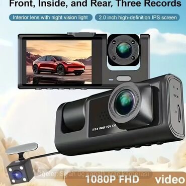 Videoreqistratorlar: 🎁 2kameralı(salan +ön) typce adeptor=25azn.😊 — 6