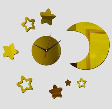 10020 oglasa | lalafo.rs: Dečiji sat mesec u zlatnoj boji ea efektom ogledala veoma sladak