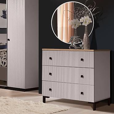 Спальные гарнитуры: Спальный гарнитур в современном стиле Мадрид 5 Состав: - Двуспальная — 11