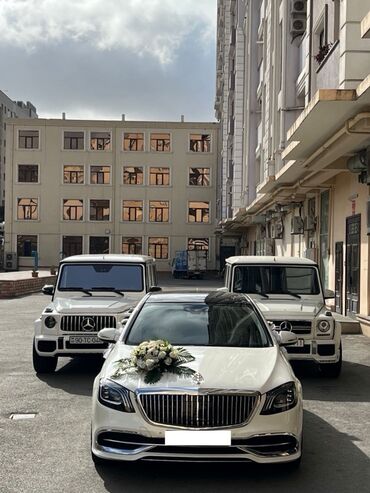Aksesuarlar və tüninq: Ağ rəngli Mercedes-Benz S-Class Maybach sedan modeli. Avtomobilin