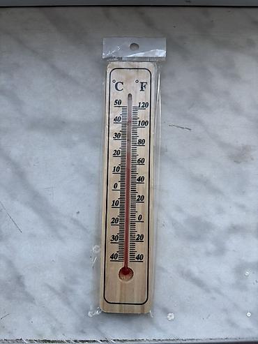 Taxta divar termometri - İkiölçülü şkala: Selsi (°C) və Farenhayt lalafo.az -da Taxta divar termometri - İkiölçülü şkala: Selsi (°C) və Farenhayt