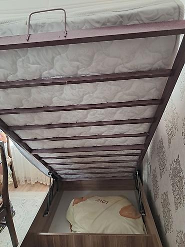 Çarpayılar: Yüksələn mexanizmalı tək nəfərlik çarpayı və döşək dəsti - Ölçü: tək — 3