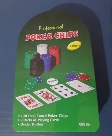 Oyuncaqlar: Poker dəsti
120 ədəd chips, oyun xalçası, 2 dəst kart ve s.
Təzədir