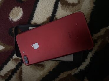 телефон xr: IPhone 7 Plus, Б/у, 128 ГБ, Красный, Чехол, 83 %