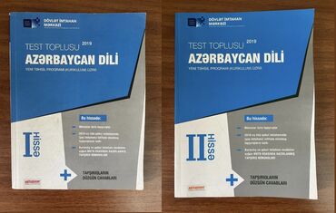 Kitablar, jurnallar, CD, DVD: Azərbaycan dili test 1-2 hissə ela veziyyətdə iki bir yerdə 9 azn