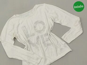 Bluza S (EU 36), stan - Dobry, wzór - Print, kolor - Biały