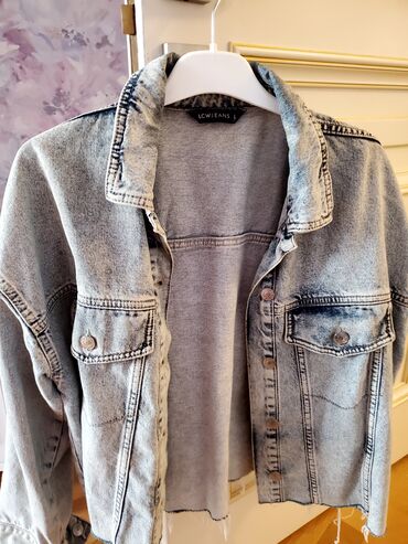 dini koynekler: LCW JEANS (LC Waikiki) qadın cins pencək - Model: OKT, Overcrop