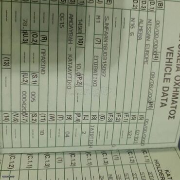 Nissan: Nissan Almera: 1.5 l. | 2002 έ. Χάτσμπακ — 3