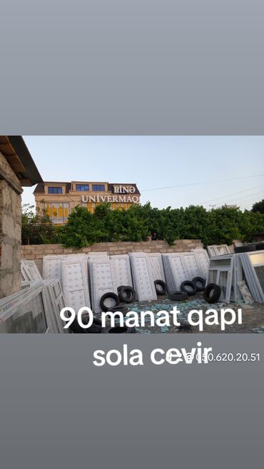 otaq qapıları gəncə: Binə sovxozda ucuz qapı pencere bazarı hazır məhsul məsələn 120x150 ye