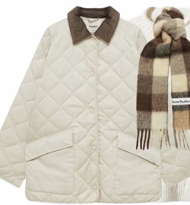 женские куртки парки: 1. Куртка весна H&M молочного цвета (размер с-м) - 2. Куртка