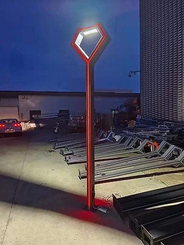 уличные фонари на столбы: Уличные световые опоры с LED-освещением (декоративные светильники) - — 7