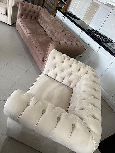 Divan və kreslo dəstləri: Yeni,çox keyfiyyətli və möhkəm Çester divan-kreslo dəsti — 5