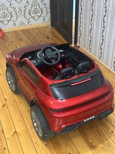 usaq stullari: Uşaq üçün elektrikli miniatür avtomobil – SUV tipli, qırmızı rəng — 2
