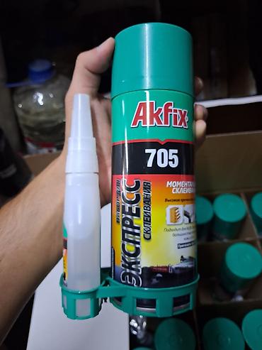 Суперклей: Akfix, Жыгач үчүн, Аэрозолдук баллондо — 1