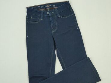 spódniczka jeansowe z paskiem: Jeansy, S, stan - Idealny