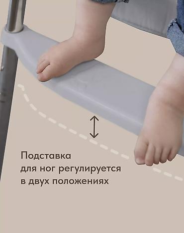 Стульчики для кормления: Стульчик для кормления, Новый, Другой бренд, Металл, Трансформер, цвет - Серый, Бесплатная доставка — 3