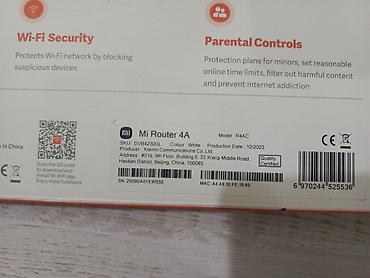 xiaomi mi router 4: Xiaomi Mi Router 4C / Mi Router 4A Bir Ay isdifadə olunub. - Model: Mi — 9