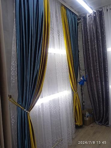 Шторы и занавески: Комплект штор, С тюлем в комплекте, Изготовление на заказ, Новый, Для балкона, Для беседки, Для зала — 18