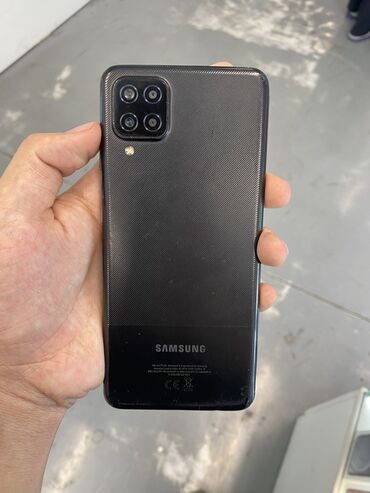 самсунг 72а: Samsung Galaxy A12, Колдонулган, 128 ГБ, түсү - Кара, 2 SIM