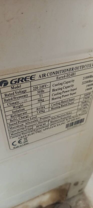 gree kondisionerleri: Kondisioner Gree, 85-90 kv. m
