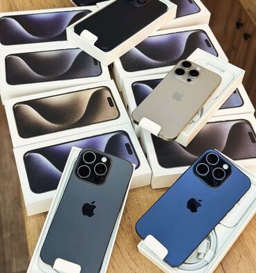 14 про цена бишкек: IPhone 15 Pro, Новый, 256 ГБ, Синий, Зарядное устройство, Коробка, 100 %