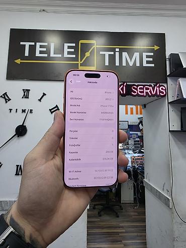 iphone iks: IPhone 17 Pro, 256 GB, Narıncı, Zəmanət, Simsiz şarj, Face ID — 5