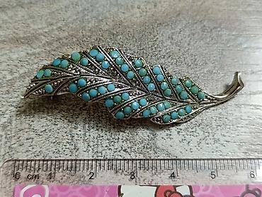 Броши: Продается 1. кольцо мельхиор со вставкой бирюза размер 17СССР 2 — 22