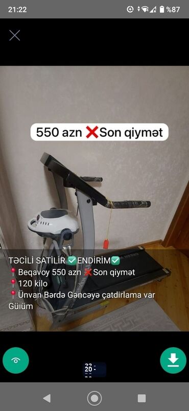 Digər trenajorlar: Trenajorlar qacis aparatlari idman aletleri sekillerde qiymet məlumat — 20