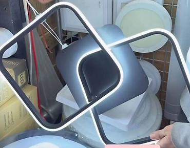 el dekor: Moderni LED plafonjer/visilica sa geometrijskim dizajnom - — 1