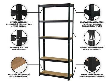 krevet na naduvavanje ikea: Metalne montažne police sa mdf pločama ‼️180x90x50 sa 5 rafa‼️