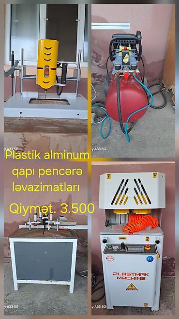 Plastik və alüminium qapı-pəncərə istehsalı üçün avadanlıq dəsti lalafo.az -da Plastik və alüminium qapı-pəncərə istehsalı üçün avadanlıq dəsti