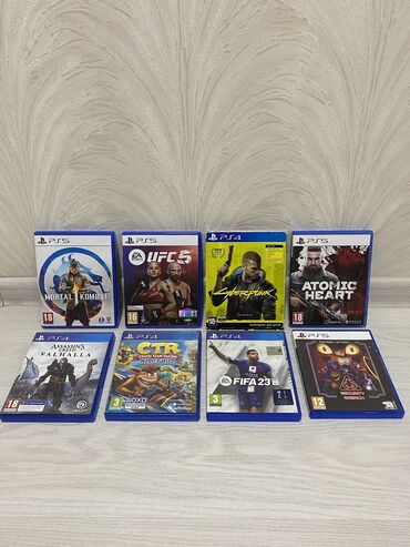 playstation купить бишкек: Mortal Kombat (PS5) 	2.	UFC 5 (PS5) продан 	3.	Cyberpunk 2077 (PS4) -