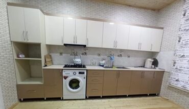 Sifarişlə mətbəx mebeli: Sifarişlə mətbəx dəsti, Özü çəkən petlələr, Sadə laminat, Kredit yoxdur, Pulsuz çatdırılma — 18