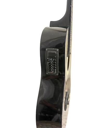 klassik gitara: Elektro-klasik gitara – kəsik (cutaway) korpuslu, qara rəng - Növ — 3