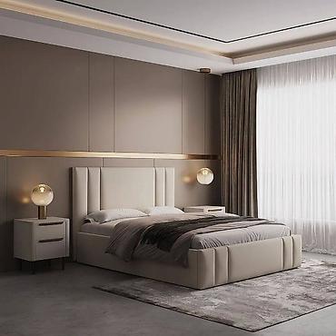 Двуспальные кровати: Двуспальная кровать, Новый, С ящиком для хранения, длина - 200 см — 13