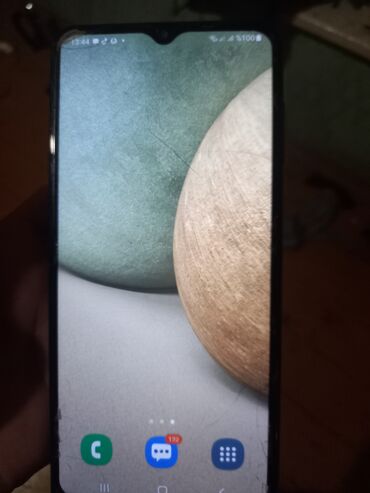 samsung tab 7: Samsung Galaxy A12, 64 GB, rəng - Qara, Barmaq izi, İki sim kartlı