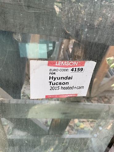heat: Лобовое стекло для Hyundai Tucson 2015. Маркировка на стекле: LEMSON — 2