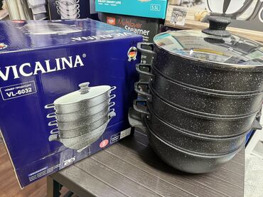 Кухонные наборы: Манты казан Мантушница Манты казан на выбор Нержавеющая, алюминий — 8