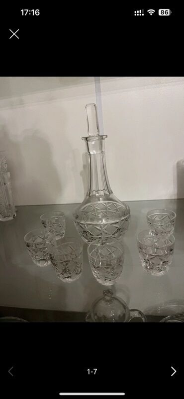 Qrafinlər və səhənglər: Şüşə