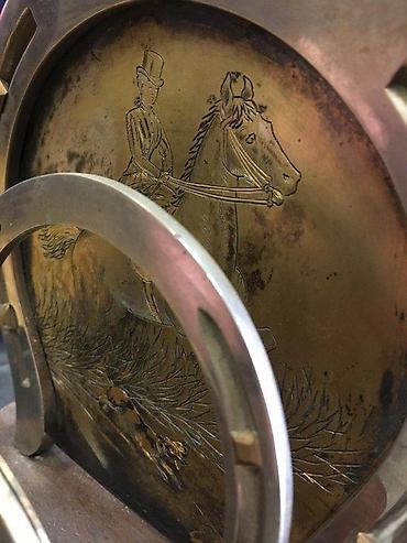 Staro posuđe i escajg: DRŽAČ ZA PISMA, POTKOVICE, DRVO, METAL, JAHRHUNDERTWENDE | Držač za — 3